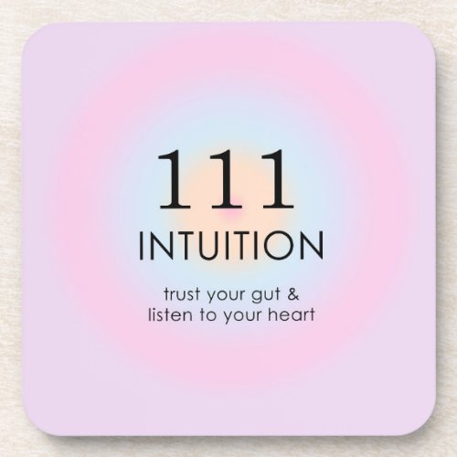 Modern Angel Numbers Numerology 111 Intuition  Beverage Coaster