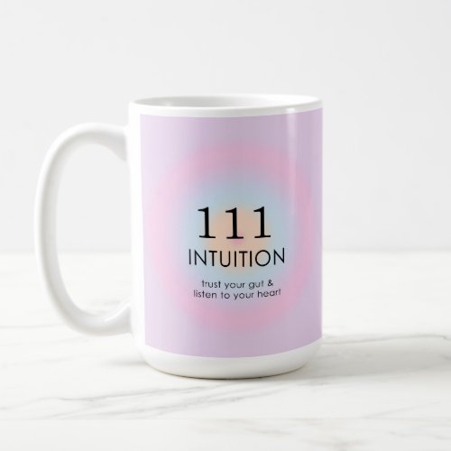 Modern Angel Numbers Numerology 111 Intuition Coffee Mug