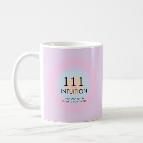 Modern Angel Numbers Numerology 111 Intuition  Coffee Mug