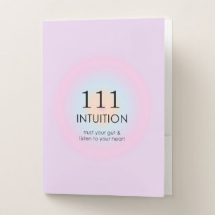 Modern Angel Numbers Numerology 111 Intuition Pocket Folder