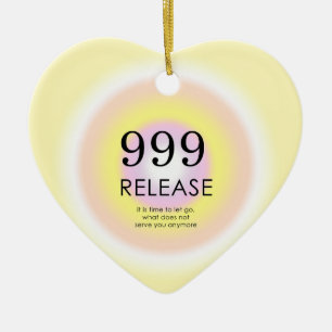 Modern Angel Numbers Numerology Meaning 999 Ceramic Ornament