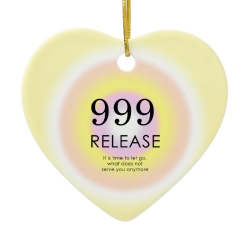 Modern Angel Numbers Numerology Meaning 999    Ceramic Ornament