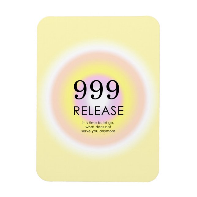Modern Angel Numbers Numerology Meaning 999  Magnet (Vertical)