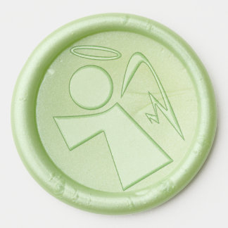 modern angel wax seal stickers