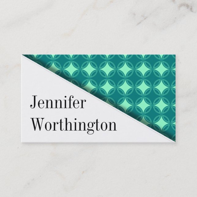 Modern Angle Premium Business Cards (Front)