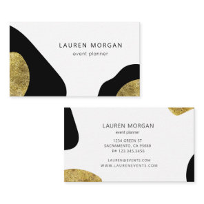 Modern Animal Kingdom Faux Gold Foil Business Card