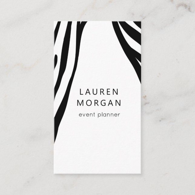 Modern Animal Kingdom | Vertical Business Card (Front)