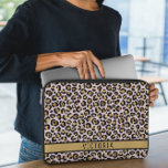 Modern Animal print Laptop Sleeve<br><div class="desc">The Modern Animal print laptop sleeve combines sleek design with personalized elegance. Featuring an animal print background cut with rectangular space for personalization purposes, this case is accented with a luxury but wild breeze and space for your name, making it uniquely yours. Constructed with durable materials to provide excellent protection...</div>