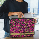 Modern Animal print Laptop Sleeve<br><div class="desc">The Modern Animal print laptop sleeve combines sleek design with personalized elegance. Featuring an animal print background cut with rectangular space for personalization purposes, this case is accented with a luxury but wild breeze and space for your name, making it uniquely yours. Constructed with durable materials to provide excellent protection...</div>