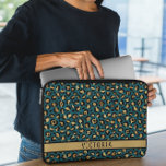 Modern Animal print Laptop Sleeve<br><div class="desc">The Modern Animal print laptop sleeve combines sleek design with personalized elegance. Featuring an animal print background cut with rectangular space for personalization purposes, this case is accented with a luxury but wild breeze and space for your name, making it uniquely yours. Constructed with durable materials to provide excellent protection...</div>