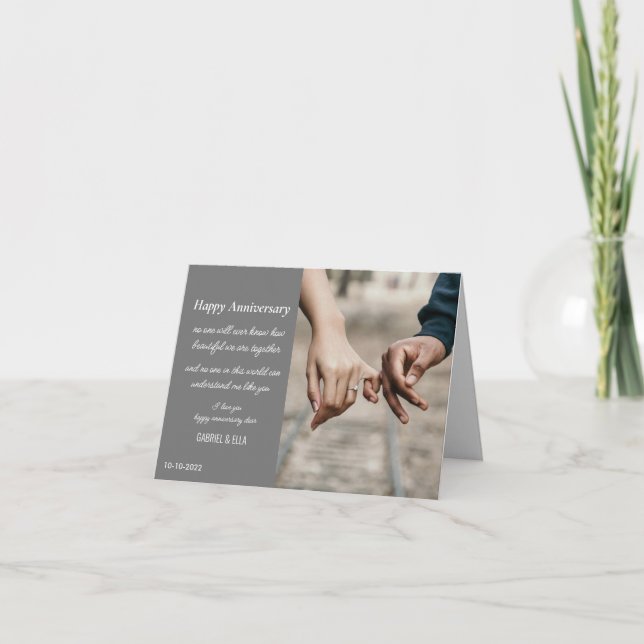 Modern Anniversary card (Front)