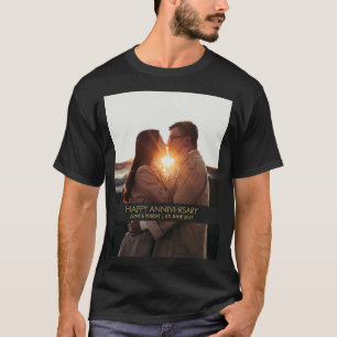 Modern anniversary photo love  T-Shirt