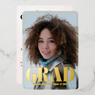 Modern Announcement & Graduation Party Invitation