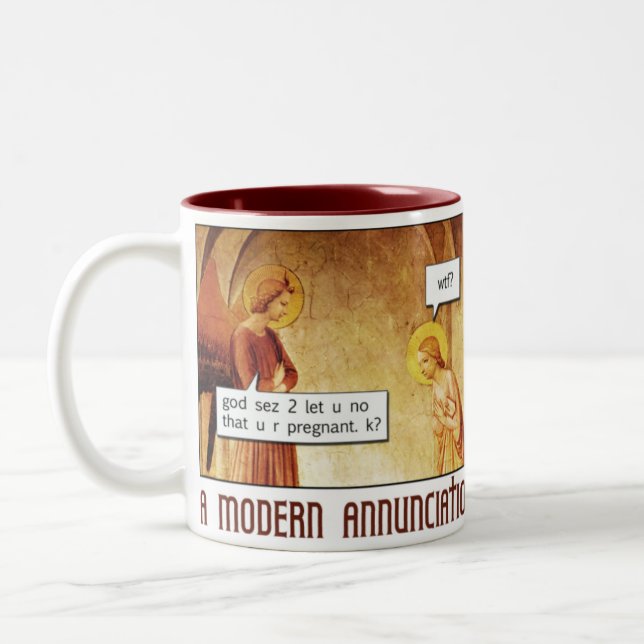 Modern Annunciation Coffee Mug (Left)