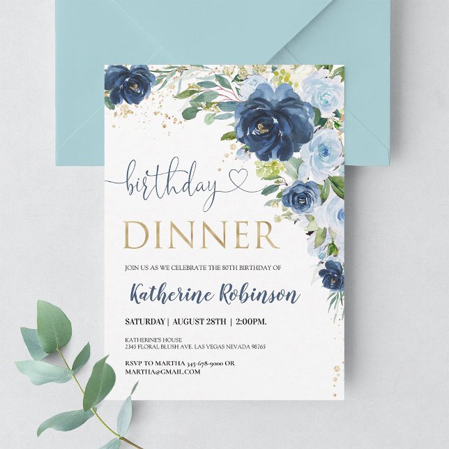 Modern Any Age Milestone Birthday Invitation (Creator Uploaded)