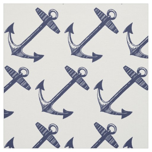Modern Any Color Nautical Custom Fabric