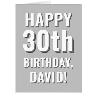 Modern Any Name/Age Editable Birthday Card