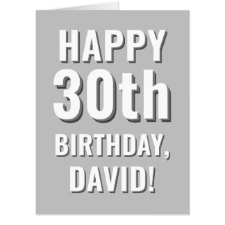 Modern Any Name/Age Editable Birthday Card