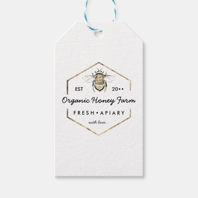 Private: modern apiarist honey bee gift tags