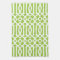 Modern Apple Green and White Trellis Pattern