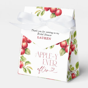 Modern Appley Ever After Apple Bridal Shower Favor Boxes