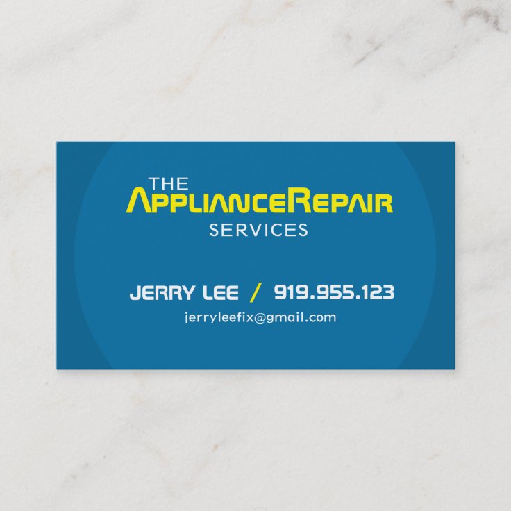 Modern Appliance Repair Business Cards Template Zazzle