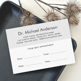 Modern appointment cards with custom logo