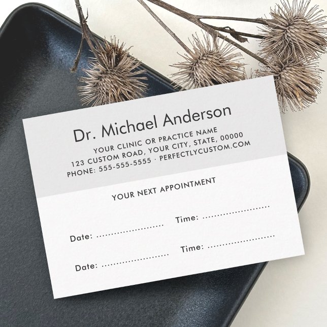 Modern appointment cards with custom logo (Creator Uploaded)