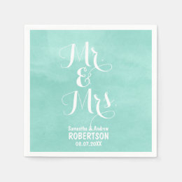 aqua wedding napkins zazzle