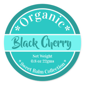 Modern Aqua Organic Lip Balm Label