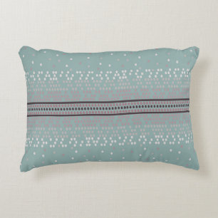 Modern Aqua Speckled  Accent Pillow