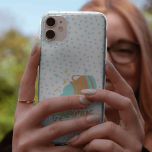 Modern Aquarius Water Bearer Zodiac  iPhone 11 Pro Case