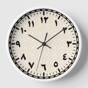 Modern Arabesque Arabic Home Decor Clock