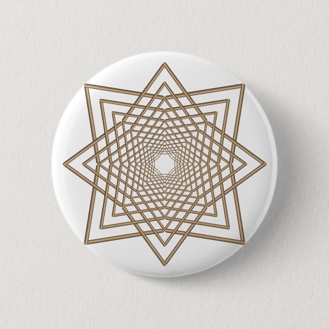 modern arabesque pinback button (Front)