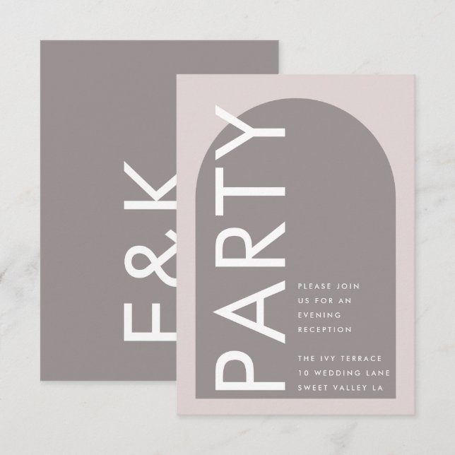 Modern Arch Abstract Japandi Minimalism Enclosure Card (Front/Back)