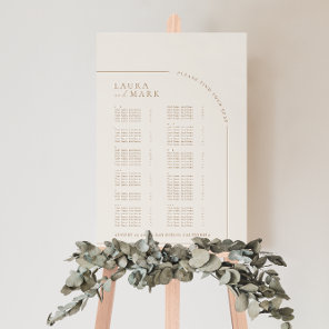 Modern Arch Alphabetical Wedding Seating Charts Foam Board