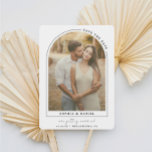 Modern Arch Boho Arch with Photo Save The Date<br><div class="desc">Create a truly unique save the date card with this modern arch with photo design! Simply add your photo and change the wording. Easily edit the colors of all the elements and background to match your color palette!</div>