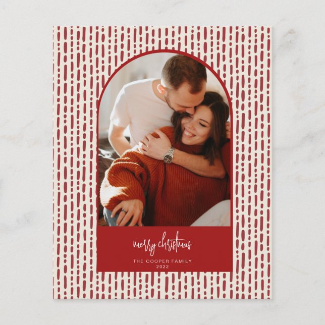 Modern Arch Christmas Card Flyer (Front)