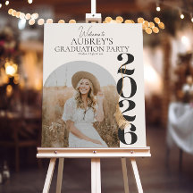 Modern Arch Class of 2026 Graduation Welcome Sign