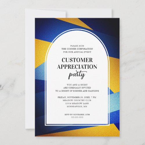 Modern Arch Customer Appreciation Party Invitation