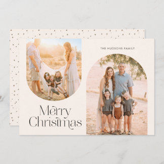 Modern Arch Frame Collage Minimalist Photo Holiday