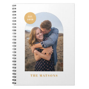 Modern Arch Frame Custom Photo Journal - Yellow