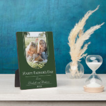 Modern Arch Frame Photo Father's Day | Emerald