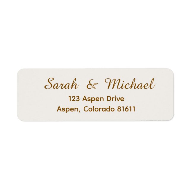 Modern Arch & Gold Glitter Back Wedding Suite Label (Front)
