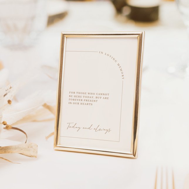 Modern Arch In Loving Memory Poster (Creator Uploaded)