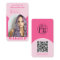Modern arch makeup pink photo qr code logo