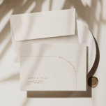 Modern Arch Minimalist Return Address Wedding RSVP Envelope<br><div class="desc">Designed to coordinate with for the «Arches Minimalist» Wedding Invitation Collection. To change details,  click «Details». To move the text or change the size,  font,  or color,  click «Edit using Design Tool». View the collection link on this page to see all of the matching items in this beautiful design.</div>