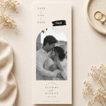 Modern Arch Monogram Wedding Save The Date.