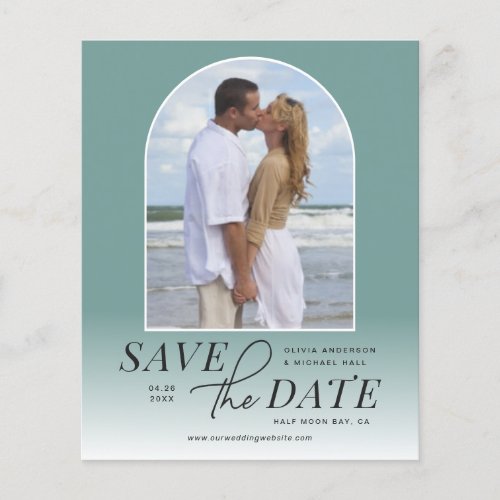 Modern Arch Ombre Budget Save the Date