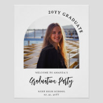 Modern Arch Personalized Photo Graduation Welcome Poster